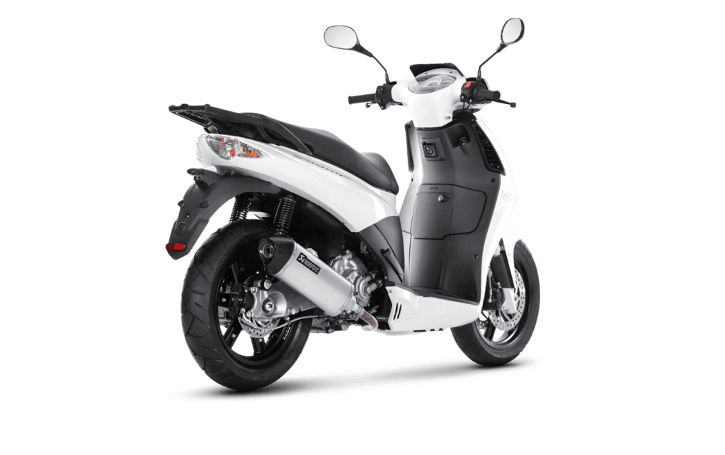 Akrapovic Aprilia SPORTCITY CUBE 125/200/300 1416 med hexagonal lyddæmper i titanium (EC